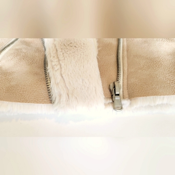 Faux Fur Lined Suede Aviator Jacket by FOREVER 21 - Picture 9 of 15